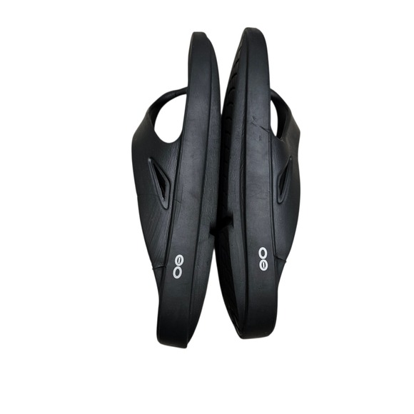 OOFOS Black OOfoam Recovery Flip Flop Sandals‎ Men\'s 11 Women\'s 13 Minimalist main image 10
